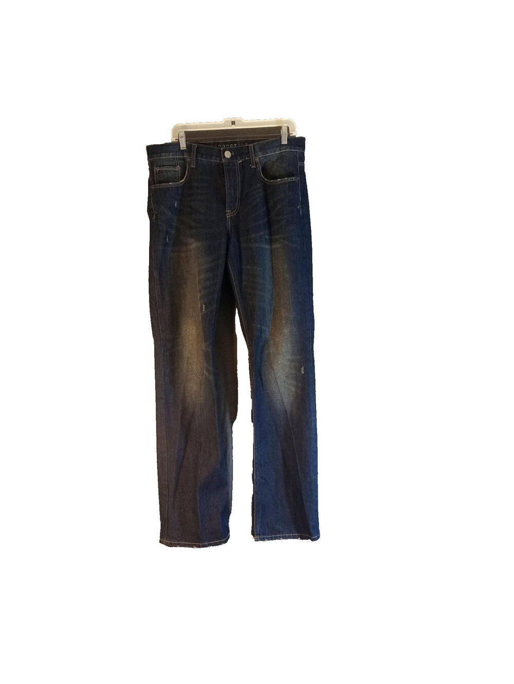 Aeropostale Slim Boot Jeans Men's Size 33x34 Blue Denim 90s Y2K Style Distressed